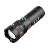 Linterna LED Recargable Zoomable de Alta Potencia, Largo Alcance, Larga Duración, Antorcha para Exteriores