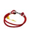 Regalo de Qixi para novia pulsera Ruyi de plata pura 99 pulsera roja hombres y mujeres pueden usar moda nacional estilo étnico carácter fu Niñas