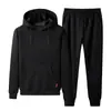 Traje Deportivo Casual Nuevo 2026 para Hombre, Cardigan de Primavera y Otoño con Sudadera con Capucha, Conjunto de Dos Piezas para Correr