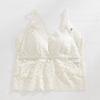 Verão Novo Estilo Francês Lace Cross-back Underwear Sutiã Feminino Sem Anel de Aço Sling Chest Pad Colete Base Interna