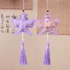 Amuleto de borla antiguo bordado, pequeño amuleto colgante para coche, accesorios de ropa china, amuleto de mano, regalo