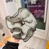 Goma de Pelo a Rayas Extra Grande para Mujer, Elegante Lazo para Cola de Caballo Alta, Accesorio para el Cabello, Cuerda para Moño