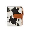 2025 Nueva Cartera para Mujer Pequeña Fresca Multifunción Patrón Cocodrilo Tarjetero Estilo Coreano Portátil Plegable Corta Monedero