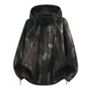 Peça essencial do guarda-roupa masculino: moletom com capuz estampado de secagem rápida, solto e leve, respirável, jaqueta esportiva casual para primavera e outono