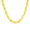 Collar de Pez Chapado en Oro Real de 24 Quilates, Joyería de Oro al por Mayor, Símbolo de Prosperidad, Color Duradero