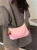 Bolsa Retro Transfronteiriça 2026 Nova Bolsa de Ombro Cor Sólida de Alta Qualidade Grande Capacidade para o Dia a Dia Bolsa Transversal Feminina