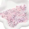 Cuentas Redondas Imitación Perla Iridiscentes No Porosas de ABS de 3-8 mm, Cuentas Sueltas, Accesorios Hechos a Mano para DIY, Decoración, Relleno para Caja de Maquillaje Macaron