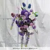 Novo Arranjo Grande de Chão para Casamento Banquete de Noivado Flor Artificial de Seda Acabado Arranjo Floral Decorativo Corredor Arte Floral para Casamento