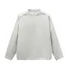 Novo Top Quente Estampado de Manga Longa Solto com Gola Redonda para Adolescentes, Outono 2026, Roupa da Moda