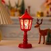 Lámpara de viento navideña transfronteriza, lámpara de candelabro, adornos de escritorio, decoraciones de regalo navideñas, lámpara de vela de luz de noche vintage