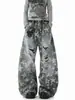 Jeans Rotos Estilo Americano con Estampado de Estrellas para Hombre, Nuevo Estilo Callejero de Verano, Pantalones Anchos Geniales, Pantalones Casuales Vintage