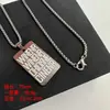 Nuevos Collares Personalizados de Acero de Titanio que No se Desvanecen para Hombres y Mujeres, Accesorios de Moda Versátiles de Marca Hip-Hop Trendy, Cadenas para Suéter de Pareja