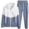 Ropa deportiva Trajes nuevos para hombre japoneses y coreanos Otoño Casual Estilo coreano Leggings Uniforme escolar Chaqueta con capucha Venta al por mayor