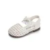 Zapatos casuales transpirables con diseño trenzado calado y suela suave para niñas, zapatos de princesa, zapatos casuales de verano 2026