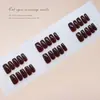 Uñas Hechas a Mano Pre-Diseñadas en Rico Rojo Retro, Simples y Versátiles, Realzan el Tono de Piel, Parches de Uñas Desmontables y Usables, 30 Piezas