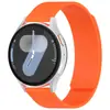 Adequado para Huawei, Samsung e Xiaomi Watch 4/5/6 Interface Plana 20/22mm Pulseira de Silicone Magnética com Padrão Lichia