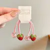 Acessórios de Cabelo Infantis Alta Elasticidade Elásticos de Cabelo Dupla Face Cor de Doce Elásticos de Cabelo para Meninas Prendedor de Rabo de Cavalo Acessórios de Cabeça