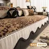 Cojín de sofá de felpa de pelo de conejo, nuevo estilo 2026, cojín de asiento de felpa engrosado, antideslizante, adecuado para sofás de cuero, que irradia una sensación lujosa y de alta gama