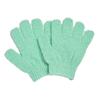 Guantes de Toalla de Baño Frotadora de 10g de Cinco Dedos Exfoliantes y para Frotar Barro Especialmente Abrasivos para Espalda para Hombres y Mujeres