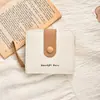 Billetera Casual Japonesa de Gatito para Mujer, Corta, Delgada, Compacta, Apilada, Billetera de Estudiante, Novedad 2025, Linda, de Nicho, Billetera para Monedas