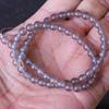 Cuentas Redondas de Ágata Gris Natural Cuentas Sueltas Pulsera de Cuentas Hecha a Mano Pulsera con Cuentas Accesorios de Joyería DIY