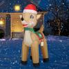 Suprimentos de Natal Transfronteiriços Modelo de Ar Luminoso LED Decorações de Pátio Rena Inflável Ornamentos de Festa em Família