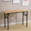 Mesa dobrável de viga dupla reforçada Mesa para computador de mesa Mesa simples para casa Mesa de treinamento Mesa para escrita de estudante
