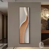 Arte Lineal Abstracto Vestíbulo Pintura Decorativa Minimalismo Italiano Sensación de Alta Gama Escaleras Pasillo Vestíbulo Arte de Pared Vertical