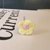 Hebilla de zapato con flor pequeña de lana del mismo estilo de Corea del Sur, lazo de perla de ballet, flor de zapato, zapatos de entrenamiento alemanes, hebilla de cordón de amor decorativa
