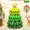 Balão Metalizado Papai Noel Boneco de Neve Rena Árvore de Natal Fosco Decoração de Natal para Escola Shopping Loja de Chá com Leite