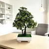16 Geranios Enanos Artificiales Plantas de Escritorio en Maceta, Plástico Falso de Flor Falsa Bonsái sin Mantenimiento, Macetas de Plantas Verdes para Decoración del Hogar de la Sala de Estar