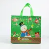 Transfronterizo en stock Navidad bolsas no tejidas al por mayor Papá Noel bolsas de regalo no tejidas recubiertas bolsas de compras para ropa