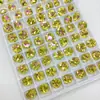 Rhinestones para Uñas Huashiyue Imitación 8mm Fondo Plano, Cristal K9 Súper Brillante Corte 33 para Uñas y Accesorios de Aretes al por Mayor