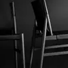 Silla de comedor nórdica de madera maciza, silla de cuero tipo sillín, moderna y sencilla, para restaurante, hotel, cafetería, ocio y negociación.