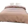 Conjunto de cama listrado rosa minimalista de quatro peças, 100% algodão, modelo novo 2026, capa de edredom, lençol, conjunto de cama de três peças 4