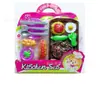 Juguetes para niños vajilla utensilios de cocina casa de juegos mini modelo de comida de simulación juguete tablero portátil 33.5X33x6CM