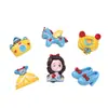 Acessórios de resina DIY de desenho animado princesa de contos de fadas cola cremosa presilhas de cabelo capa de celular pingentes para sapatos chaveiros pingentes