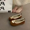 Zapatos Planos Redondos de Lunares Estilo Coreano con Lazo para Mujer, Nuevos Elegantes Zapatos de Ballet Otoño 2025