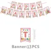 Decoraciones de fiesta temáticas de Pascua de Amazon, que incluyen vajilla desechable, manteles, platos de papel y vasos de papel