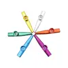 Flauta kazoo chapada en oro, instrumento de soplado con la boca, compañero para que los principiantes aprendan, simple, compacto y fácil de llevar, instrumento pequeño de acompañamiento