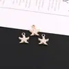 Estilo Xiao Xiang Perla Amor Concha Pequeño Colgante de Aleación DIY Hecho a Mano Casero Pulsera Pendientes Colgante Accesorios de Joyería