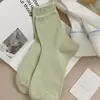 Calcetines Finos de Color Puro para Primavera y Verano Ins Simple Color Morandi Calcetines Cortos de Otoño e Invierno Calcetines para Mujer Se Pueden Usar en Todas las Estaciones