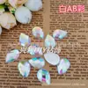 Al por mayor 13x 18 gota de agua superficie de malla fondo plano no poroso brillante strass accesorios para joyería diy material para pegar a mano
