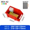 Caja de piezas en ángulo antiestática engrosada, caja de almacenamiento de estante modular, caja para materiales de tornillos de ferretería