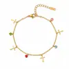 Moda europea y americana Cadena cubana versátil ropa urbana hip-hop para hombre unisex pulsera de acero inoxidable para parejas accesorios de comercio exterior