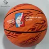Baloncesto personalizado para adultos, secundaria, primaria y niños con tacto de cuero genuino, tallas 1-2-3-4, al por mayor