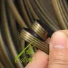 Ronda cuero sintético mimbre PE tiras de mimbre tejido a mano maceta DIY plano mimbre plástico tejido silla de exterior para ocio botella de aceite