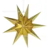 Suministro Listo de Estrellas de Papel de Nueve Puntas de 30 cm Colgantes, Decoraciones para Fiestas Navideñas, Decoraciones para Ventanas de Centros Comerciales de Jardín de Infancia