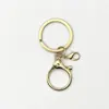 Chaveiro de Metal Liga de Zinco Argola de Chaveiro Acessórios Fabricante Atacado DIY Ferramentas Pingente Fecho Lagosta Ornamentos Galvanizados