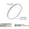 Pulsera de Diseño Incrustada con Circonita y Diamantes, Acero Inoxidable Chapado en Oro, Apilable, Lujo Ligero, Brillante, Elegante Pulsera para Mujer, Joyería que No se Desvanece
